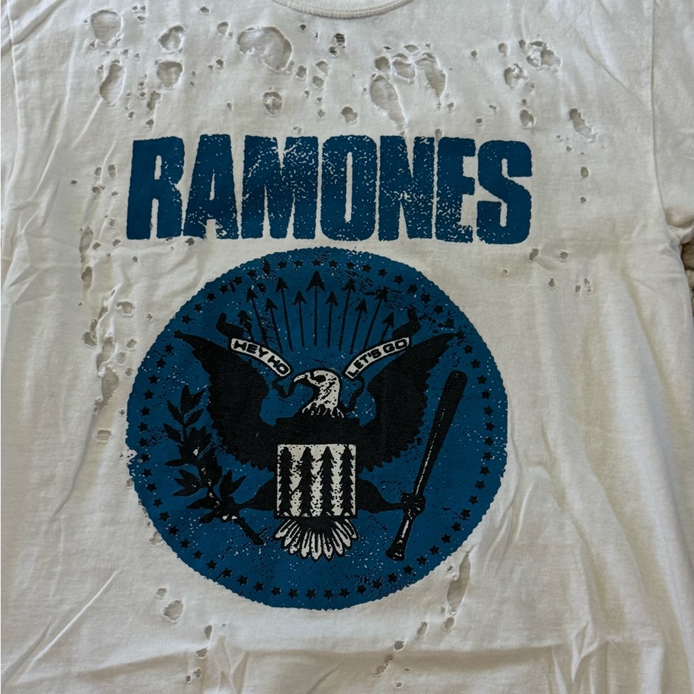 Ramones Distressed Graphic Band Tee - Picture 3 of 6